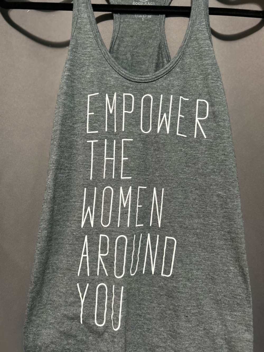 Women’s Gray Graphic Tank - "Empower The Women Around You" sz:small